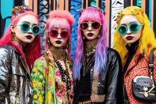 Kolorowa moda uliczna w dzielnicy Harajuku w Tokio