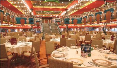Elegancka restauracja na statku