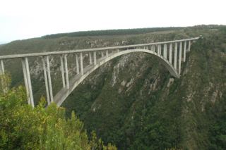 Most Bloukrans nad wąwozem