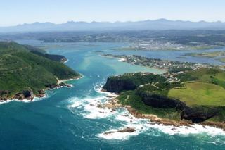 Laguna Knysna i skaliste wejście do zatoki